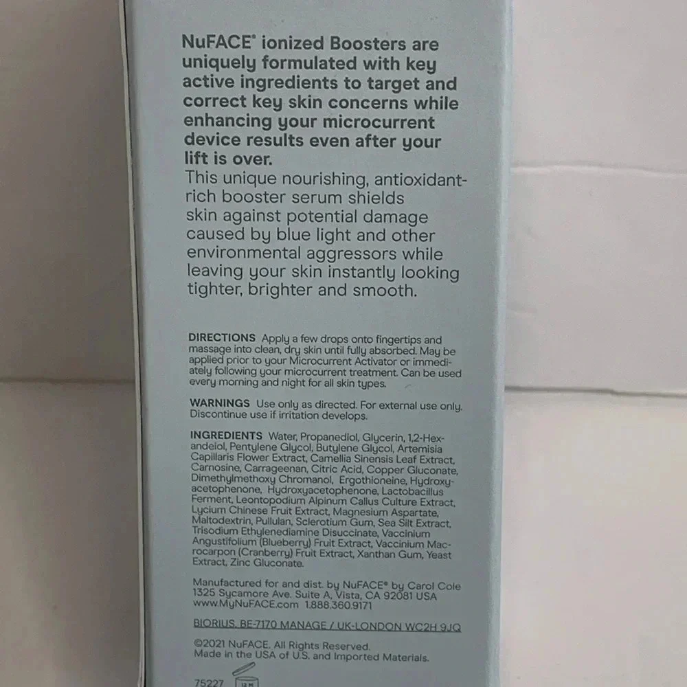 NuFace Tighten Serum 1oz Antioxidant Booster New
